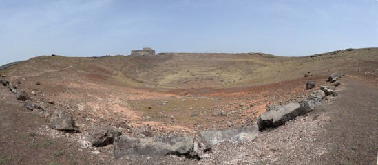 Castillo de Santa Barbara auf dem Vulkan Guanapay bei Teguise auf Lanzarote © Fotolyse
