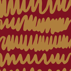 Abstract geometric colorful pastel shape seamless pattern with colored elements. Seamless gold texture cartoon background, simple random shapes in bright party colors. Vector vintage illustration.