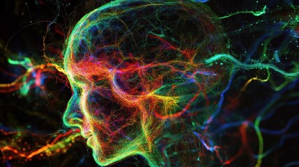 Colorful Neural Connections in Abstract Design