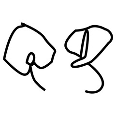 vector illustration of anthurium flower