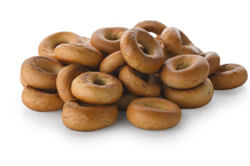 Traditional Russian Sushki Pastry Heap