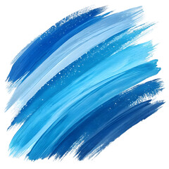 abstract blue brush stroke on white background