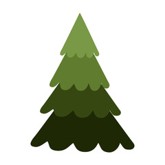 Christmas tree isolated on white background