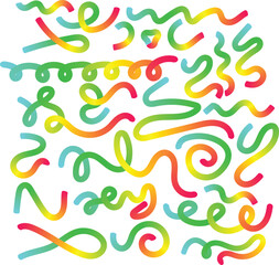 Colorful Swirls and Lines Abstract Background Design with Gradient Colors