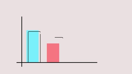 Animated Bar Chart Infographic | Business Financial Comparison Data Presentation - Powered by Adobe