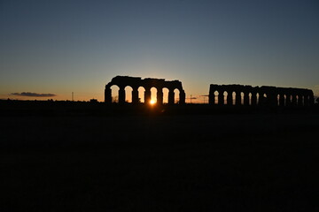 ruins of the roman forum in rome italy