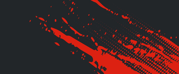 Background, contrast red and black color abstract template for business design. Technology style. You can use it for advertising, sports posters, templates, business presentations. Vector illustration