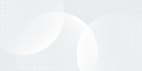 White geometric abstract background overlap layer on bright space with lines effect decoration. circle modern concept