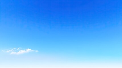 Obraz premium Bright and Clear Blue Sky with White Clouds Underneath for Nature and Outdoor Backgrounds in High Resolution and Vibrant Color Gradation