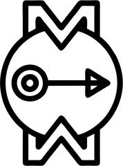 A stylized black letter S formed by three parallel lines on a white background.