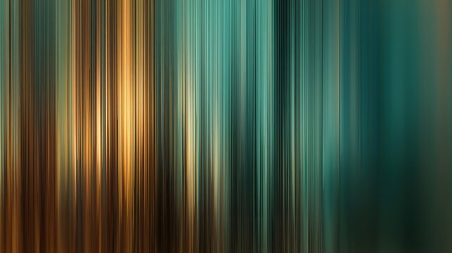 Abstract background with vertical motion blur streaks in warm brown and cool teal colors. - Powered by Adobe