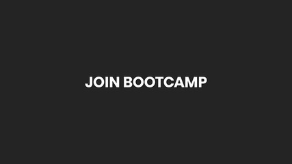 Join Bootcamp Minimal Text Animation 4K – Strong Call to Action for Training Programs, Courses, and Skill Development Events