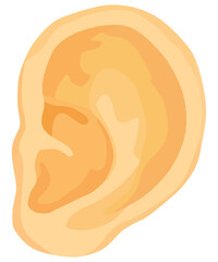 耳のイラスト ボディーパーツ ベクター素材