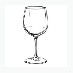 empty wine glass