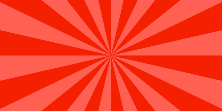 Spiral starburst and striped pattern abstract geometric retro sunrays line wavy texture. Vector red sun rays sunburst texture background. used for the web, banner and cartoon etc. top view.
