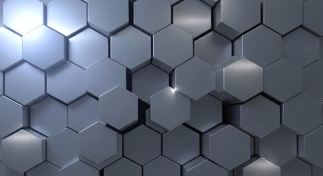 Hexagon abstract background.