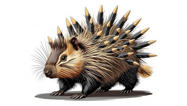 Charming Hedgehog Small Woodland Creature With Spikes
