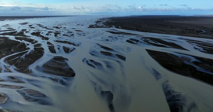 This drone footage presents Skei&eth;ar&aacute;rsandur as a natural canvas, where rivers create glowing patterns across dark plains, illustrating the powerful forces sculpting Iceland&rsquo;s dramatic southern
