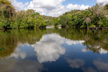 Scenic view of Pugu Hills and its tranquil lake near Dar es Salaam, showcasing Tanzania’s natural beauty and peaceful landscapes.