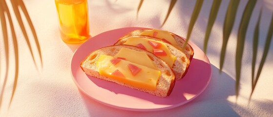 Gourmet Toast with Cheesy Vegetables on Pin