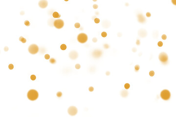 Glowing  bokeh circles with soft dreamy texture on transparent background