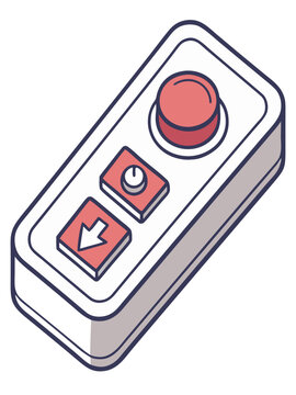 Modern Mobile App Button &ndash; Vector UI Element for Interfaces