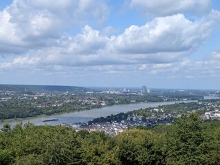Fototapeta premium view of the city from the river