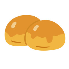 Pineapple Tart Cookies in Cute Hand-Drawn Style for Food Icons