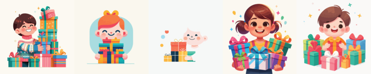 A Person and Christmas Giftbox