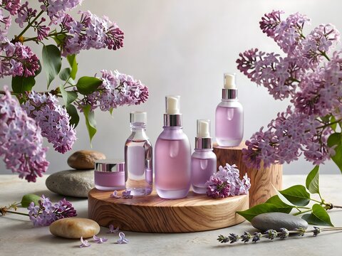 spa still life with lavender and towel - Powered by Adobe