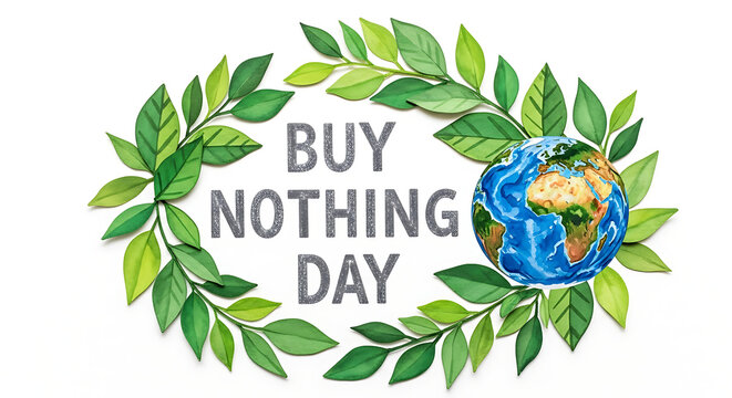 Green earth globe logo vector design concept with leaves and natural spring plant illustration border frame - Powered by Adobe