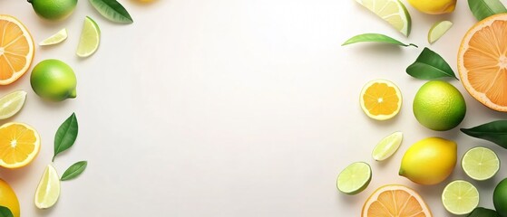 Vibrant Citrus Fruits Array on Display