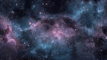 Fototapeta premium Vibrant Space Nebula Background with Stars and Colorful Clouds for Scientific or Creative Projects