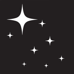 Sparkle icon set on for design