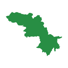 Kurdistan Green Map Design. Kurdistan Map Vector Illustration. Perfect for infographics, presentations, and educational materials