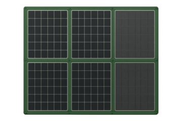 Solar panel module generating clean electricity for sustainable energy and green power. Renewable technology integrating photovoltaic cells