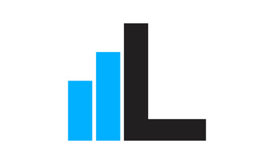 modern letter L finance logo	
