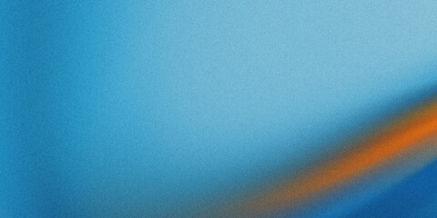 Abstract grainy blue background with orange diagonal line element