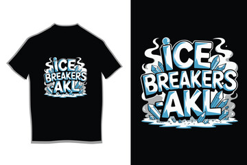 Ice Breakers AKL Cartoon Bubble Lettering Design
