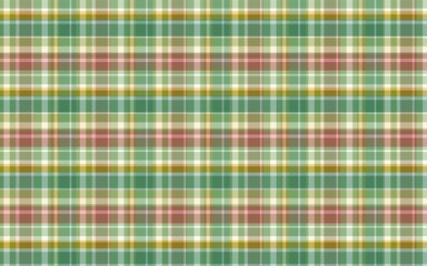 Seamless colorful tartan plaid pattern fabric textile design with geometric lines and checkered texture