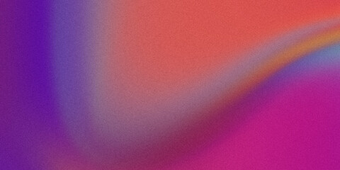 Abstract grainy gradient in vibrant purple, pink, and orange hues