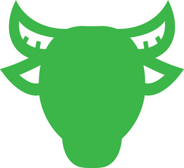 bull green design suitable for bull markets