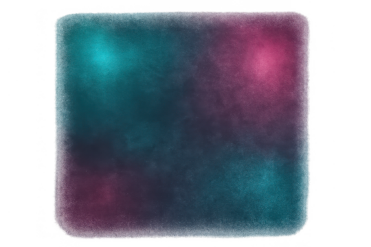 Abstract neon gradient light square with soft texture background featuring teal and magenta glow