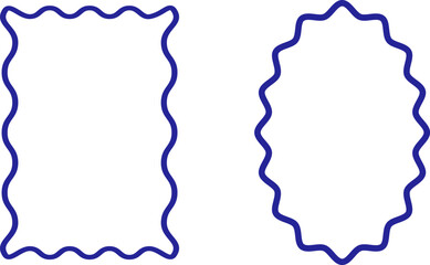 set of vector labels border