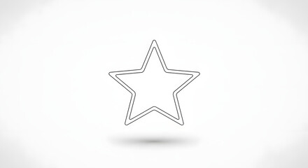 Stylish star outline for your creative projects, add sparkle to your designs with this modern geometric shape, perfect for logos, icons, and abstract backgrounds, a clean design element