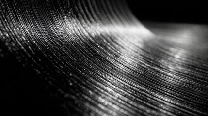 Close Up of Wavy Carbon Fiber Composite Material Texture