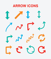 Creative Curved Direction Arrow Collection