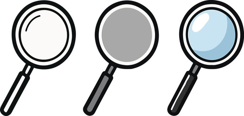 Minimalist Magnifying Glass Icon