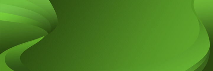 Abstract green background with lights. Vector illustration.