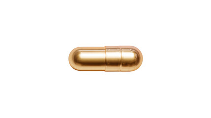 capsule pill floating on a clean white background, minimal pharmaceutical aesthetic, high clarity, sleek modern product photography.
